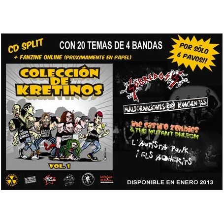 COLECCION DE CRETINOS split CD