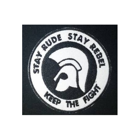 stay rude stay rebel parche bordado