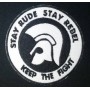 stay rude stay rebel parche bordado