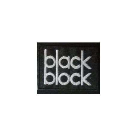 black block parche bordado