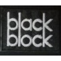 black block parche bordado