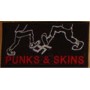 PUNKS AND SKINS PISANDO parche bordado