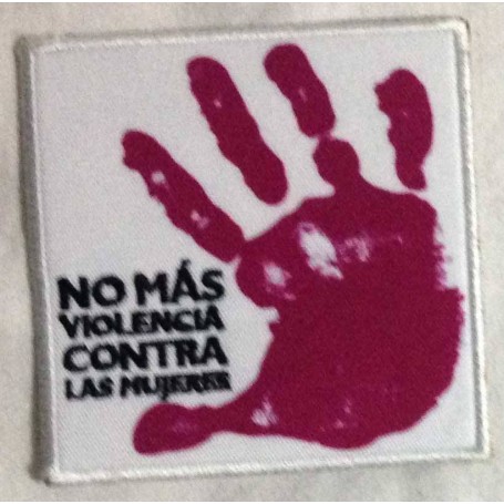 no mas violencia parche bordado REBAJADO