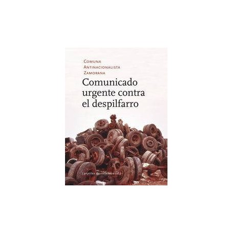 COMUNICADO URGENTE CONTRA EL DESPILFARRO libro