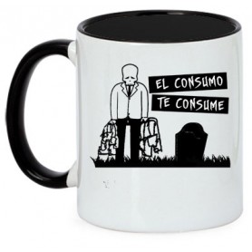 el consume te consume taza