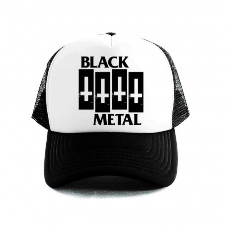 black metal gorra