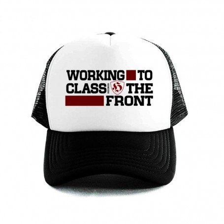 Working to the front gorra