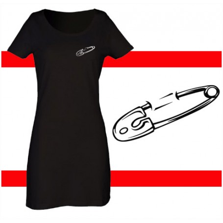 imperdible vestido