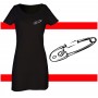 imperdible vestido