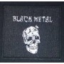 black metal parche bordado