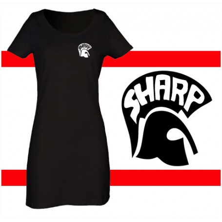 sharp vestido