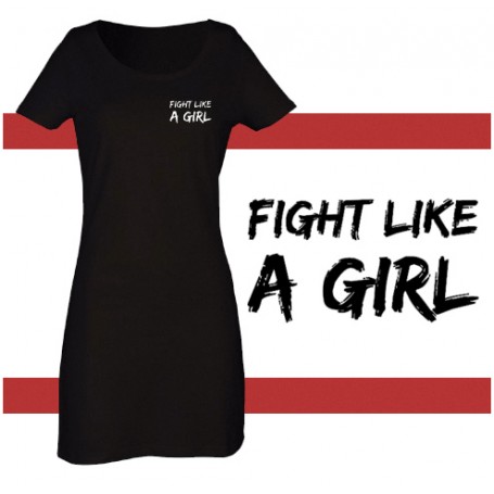 fight like a girl vestido