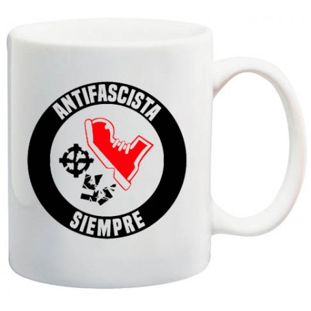 antifascista siempre taza