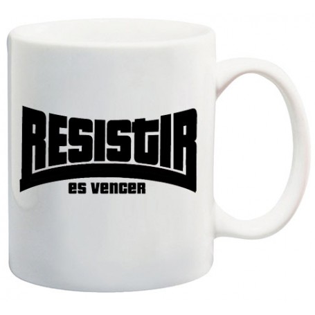 Resistir es vencer taza