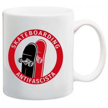 skateboarding antifascista mod 432 taza