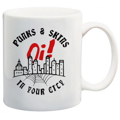 punks and skins en tu ciudad taza