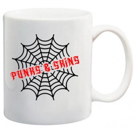 Punks and skins taza