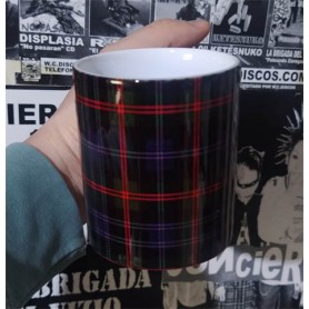 Estampado tartan taza rebajada