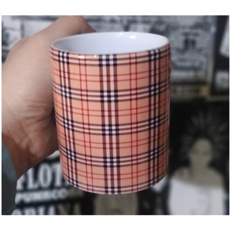 Estampado tartan hool taza rebajada