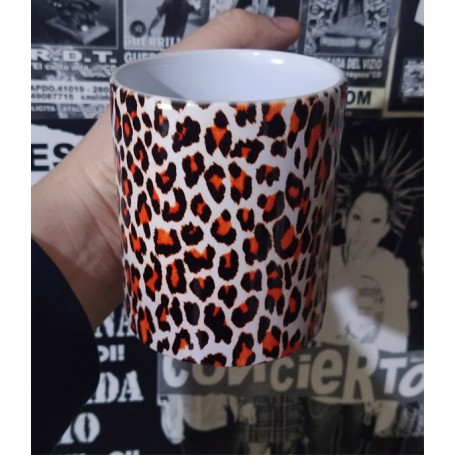 Estampado leopardo color taza