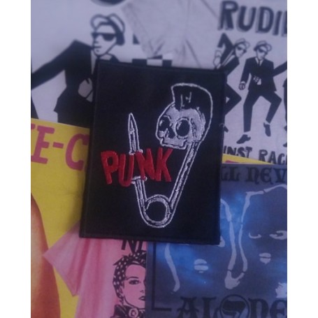 punk imperdible parche bordado
