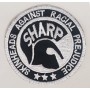 Sharp parche bordado