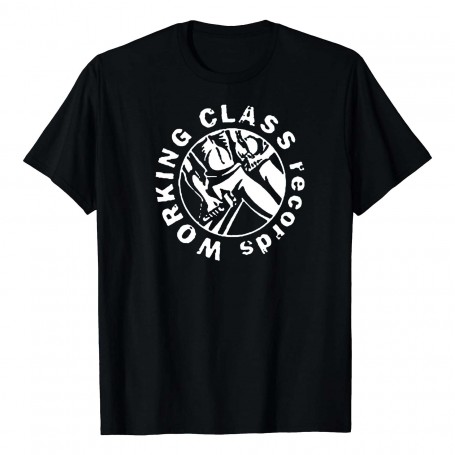 WORKING CLASS RECORDS logo camiseta negra