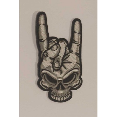 calavera parche bordado