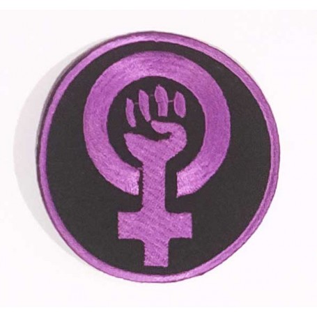 feminismo logo parche bordado
