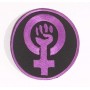 feminismo logo parche bordado