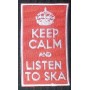 keep calm ang liste to ska parche bordado