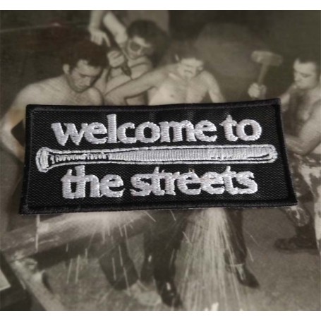 Welcome to the streets parche bordado