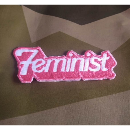 feminist parche bordado