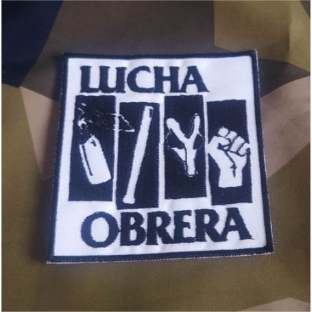 Lucha obrera parche bordado