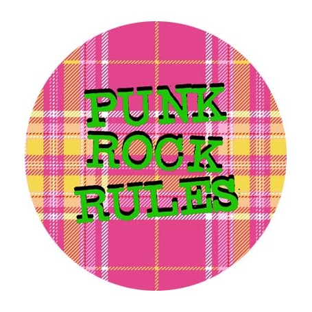 punk rock rules chapa