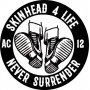 skinhead 4 life chapa