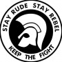 stay rude stay rebel chapa