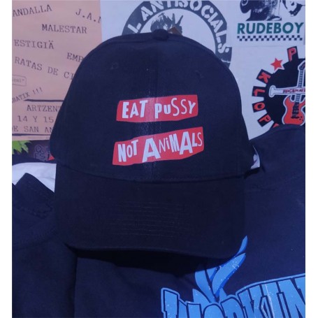 eat pussy not animals gorra REBAJADA