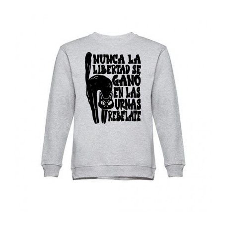 Nunca la libertad... sudadera sin capucha REBAJADA