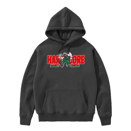 Hardcore against zionism sudadera CON CAPUCHA chico REBAJADA