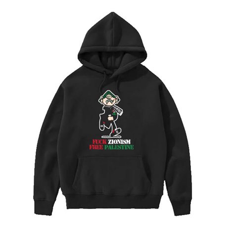 Fuck zionism sudadera con capucha chico REBAJADA