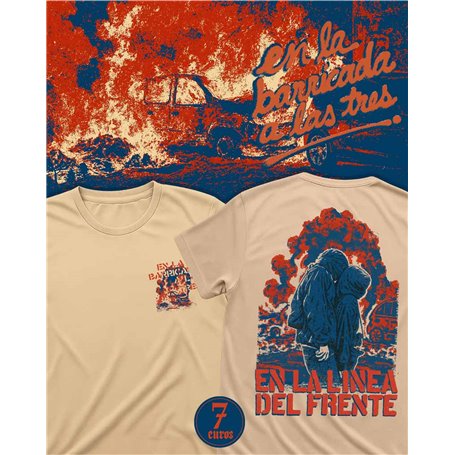 en la línaa del frente