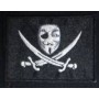 anonymous pirata parche bordado