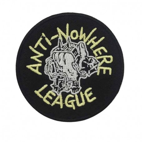 anti nowhere league cuernos parche bordado