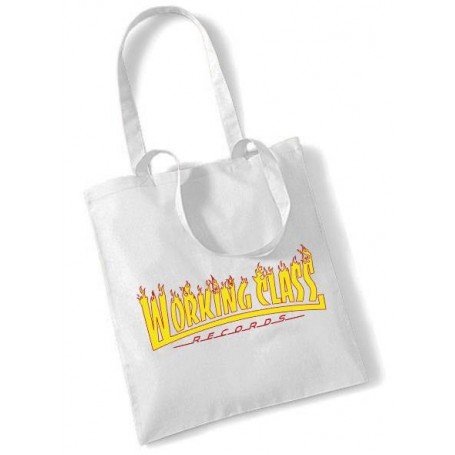 Working  Class Records llamas bolso blanca 1