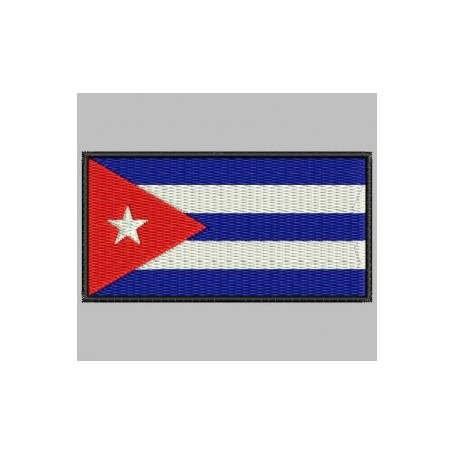 BANDERA CUBA parche bordado