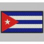 BANDERA CUBA parche bordado