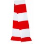 bufanda casual retro futbolera roja y blanca