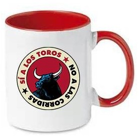 no a las corridas taza