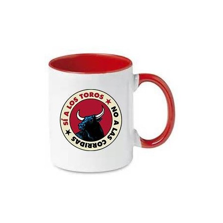 no a las corridas taza